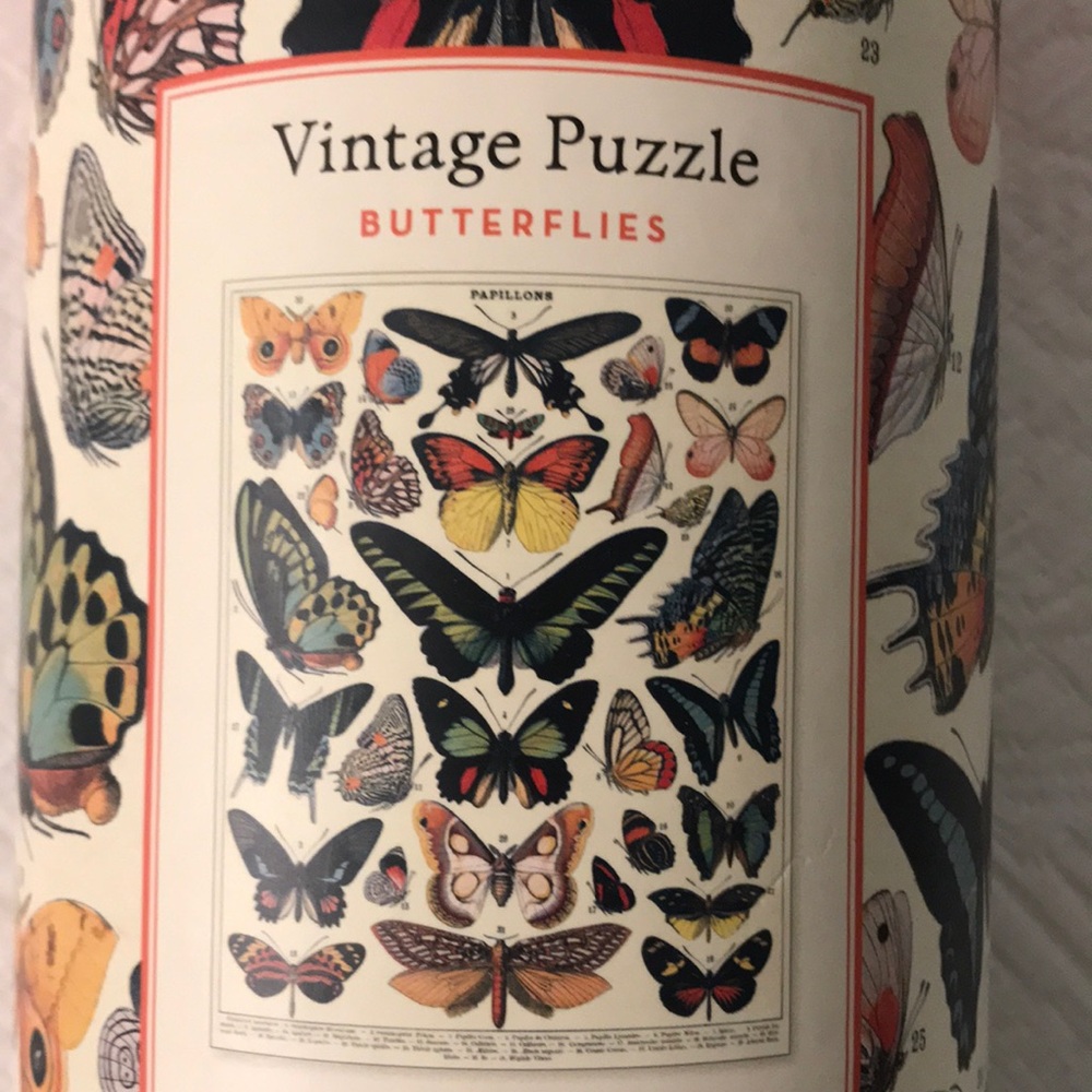 Cavallini & Co Vintage Butterflies Puzzle 1000 Pieces - Picture 3 of 14